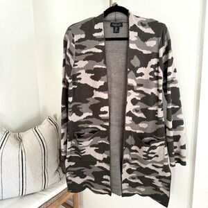 Rachel Zoe Camo Cardigan - Size Medium - Army Green - Excellent Condition